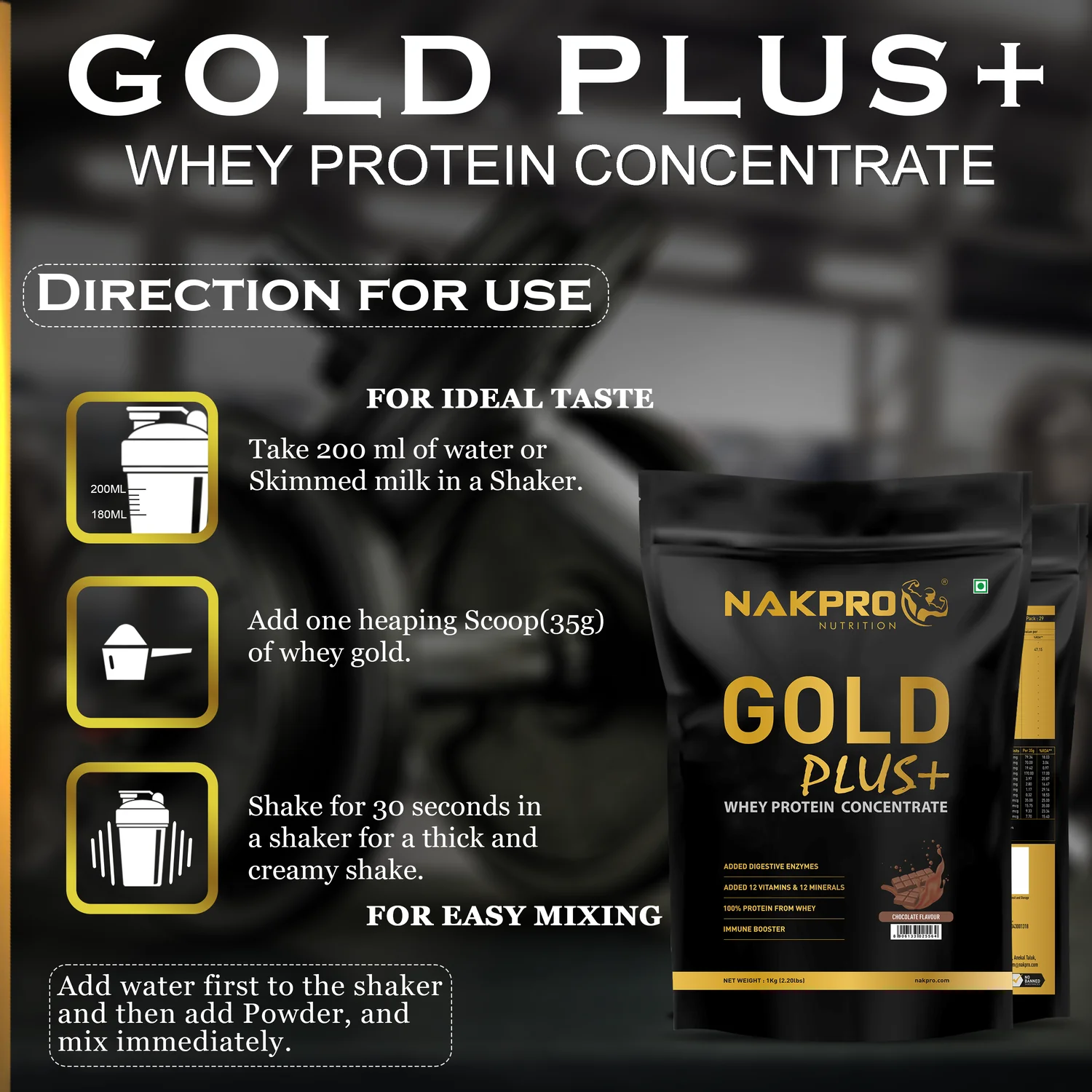 Gold Plus+ Whey Protein Concentrate - Image 7