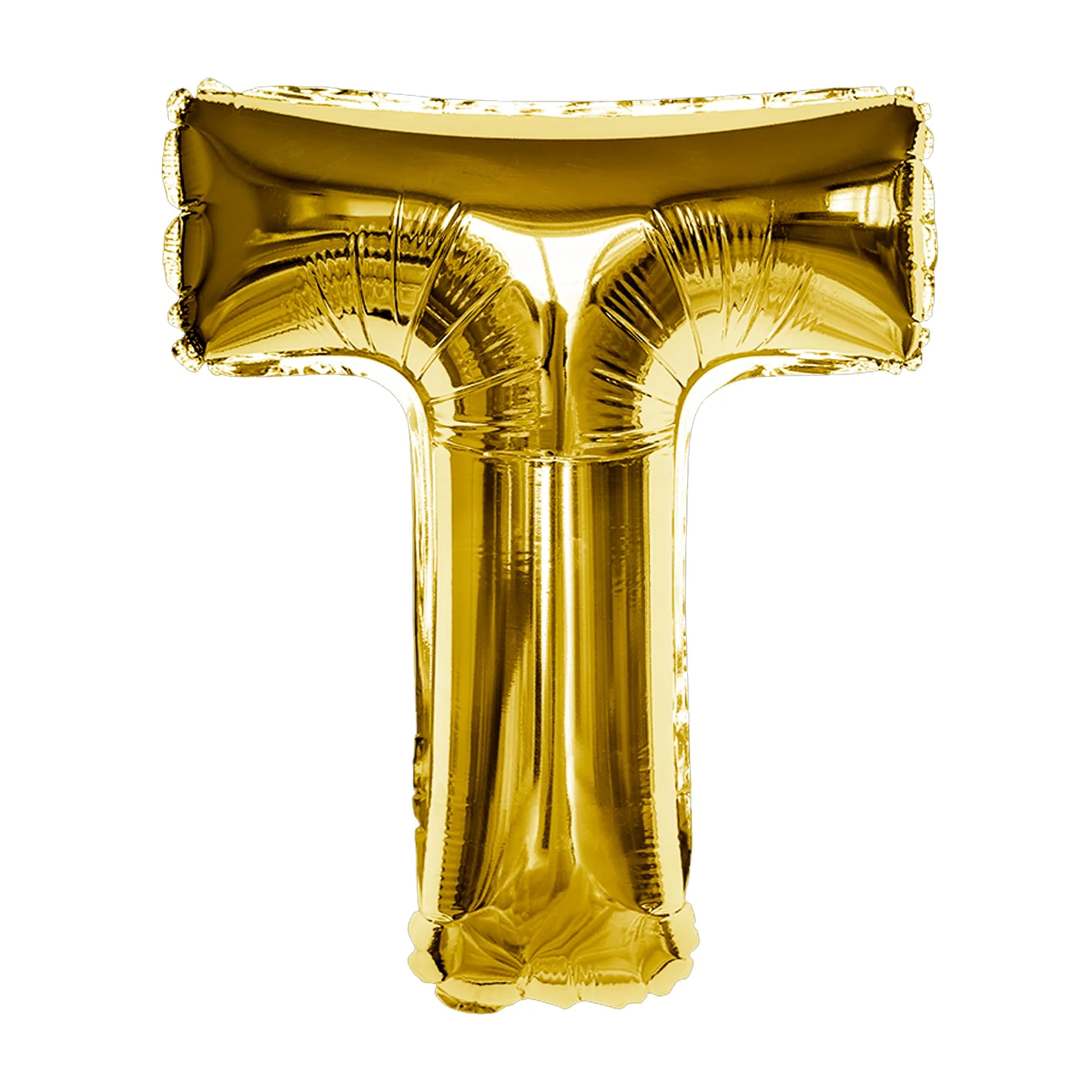 Gold T Letter Foil Balloon - Image 6