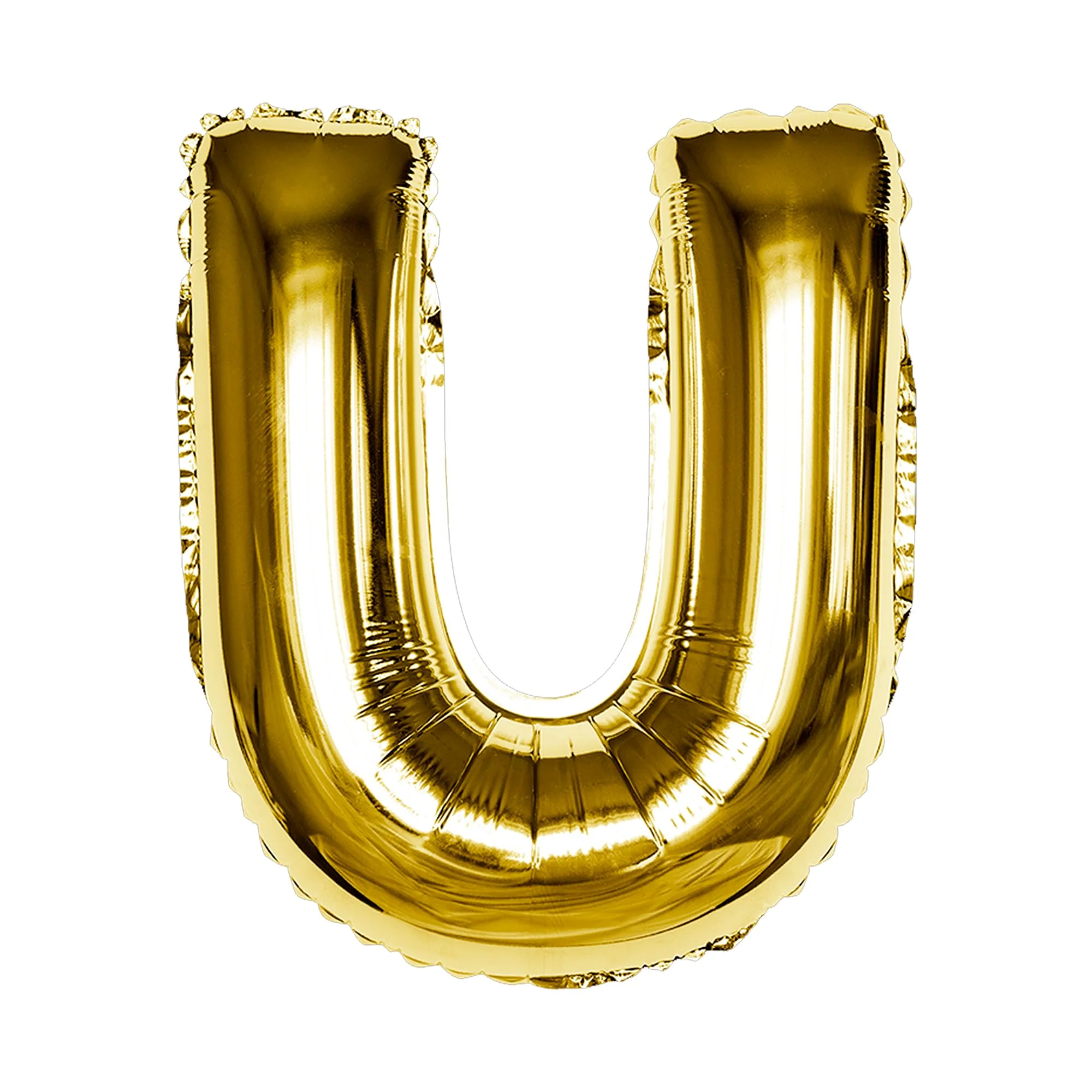 Gold U Letter Foil Balloon - Image 6