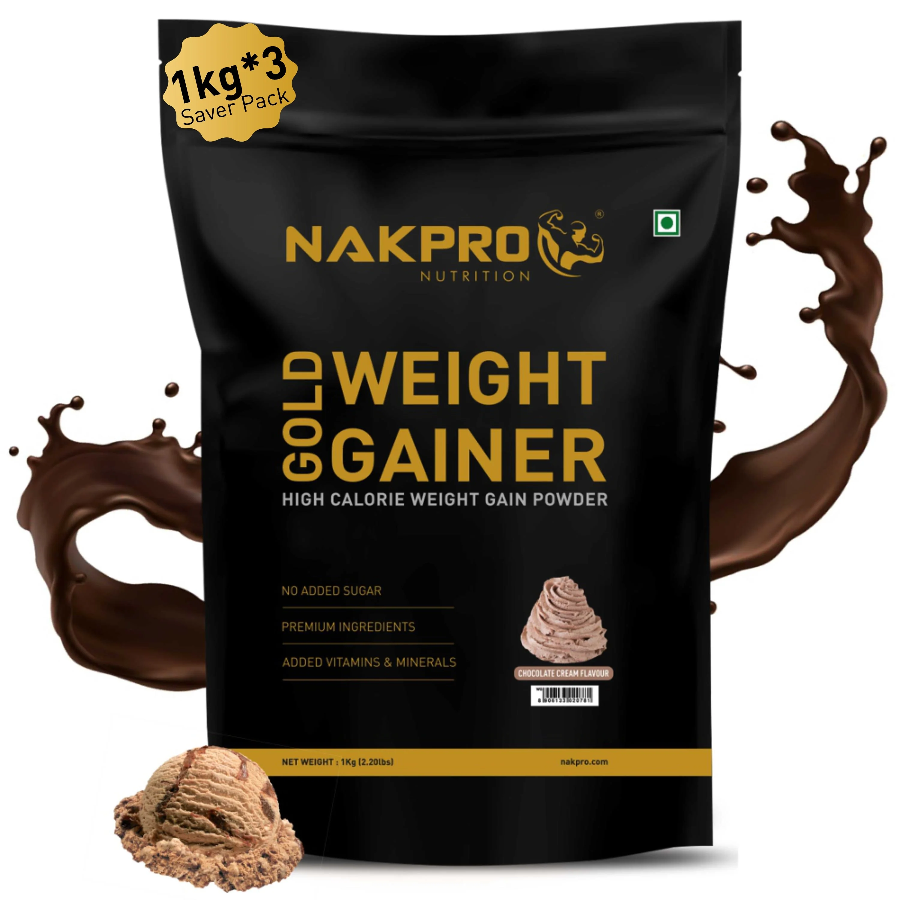 Gold Weight Gainer | High Calorie Weight Gain Powder - Image 36