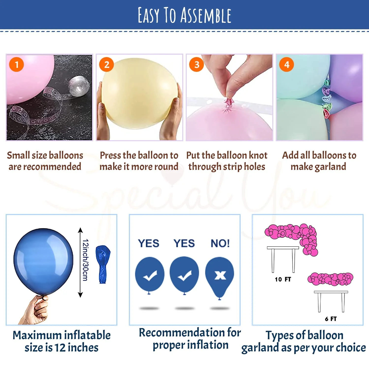 Gold & White Balloon combo - Image 6