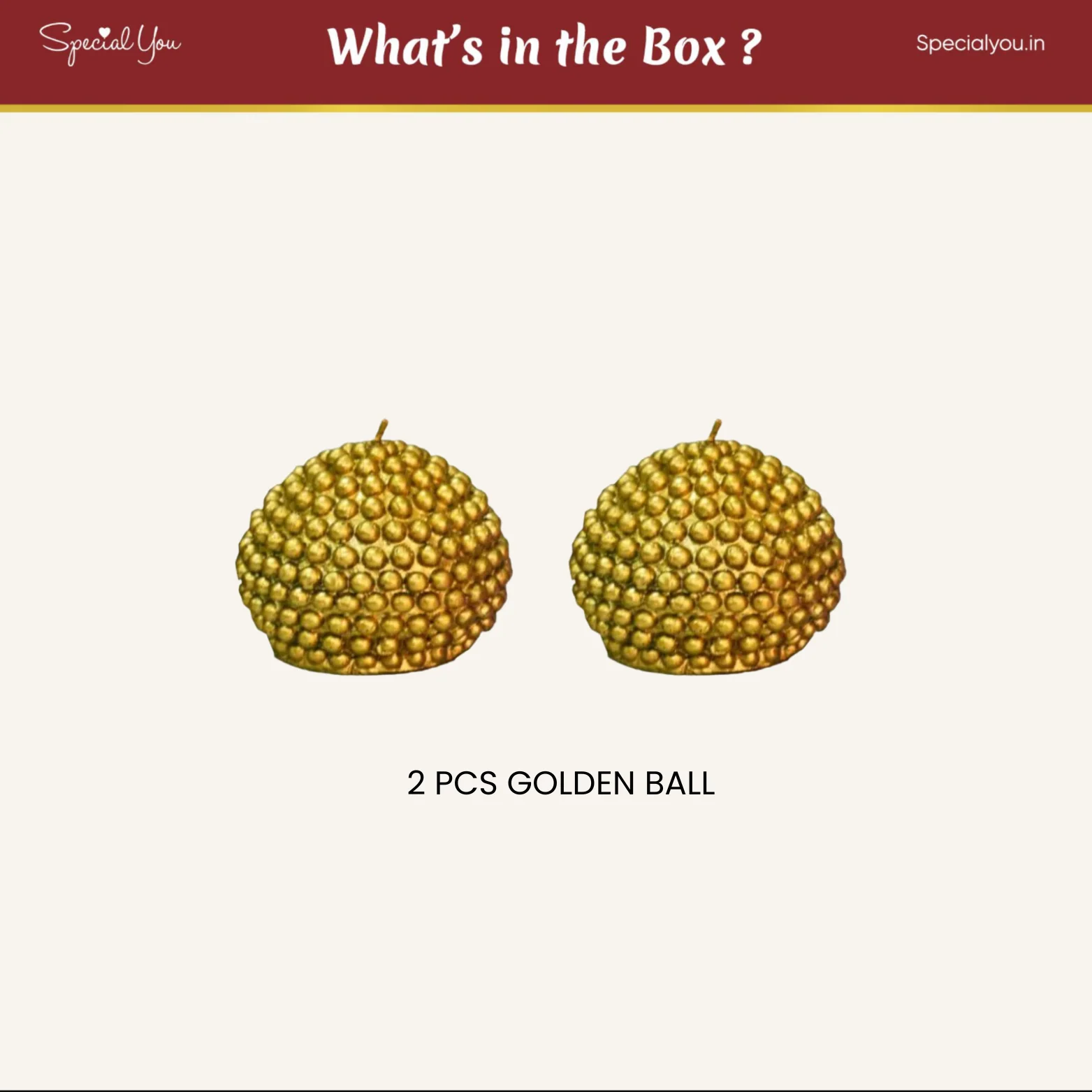 Golden Balls candles for Diwali - Image 3