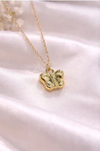 Golden Butterfly Charm Necklace - Image 2