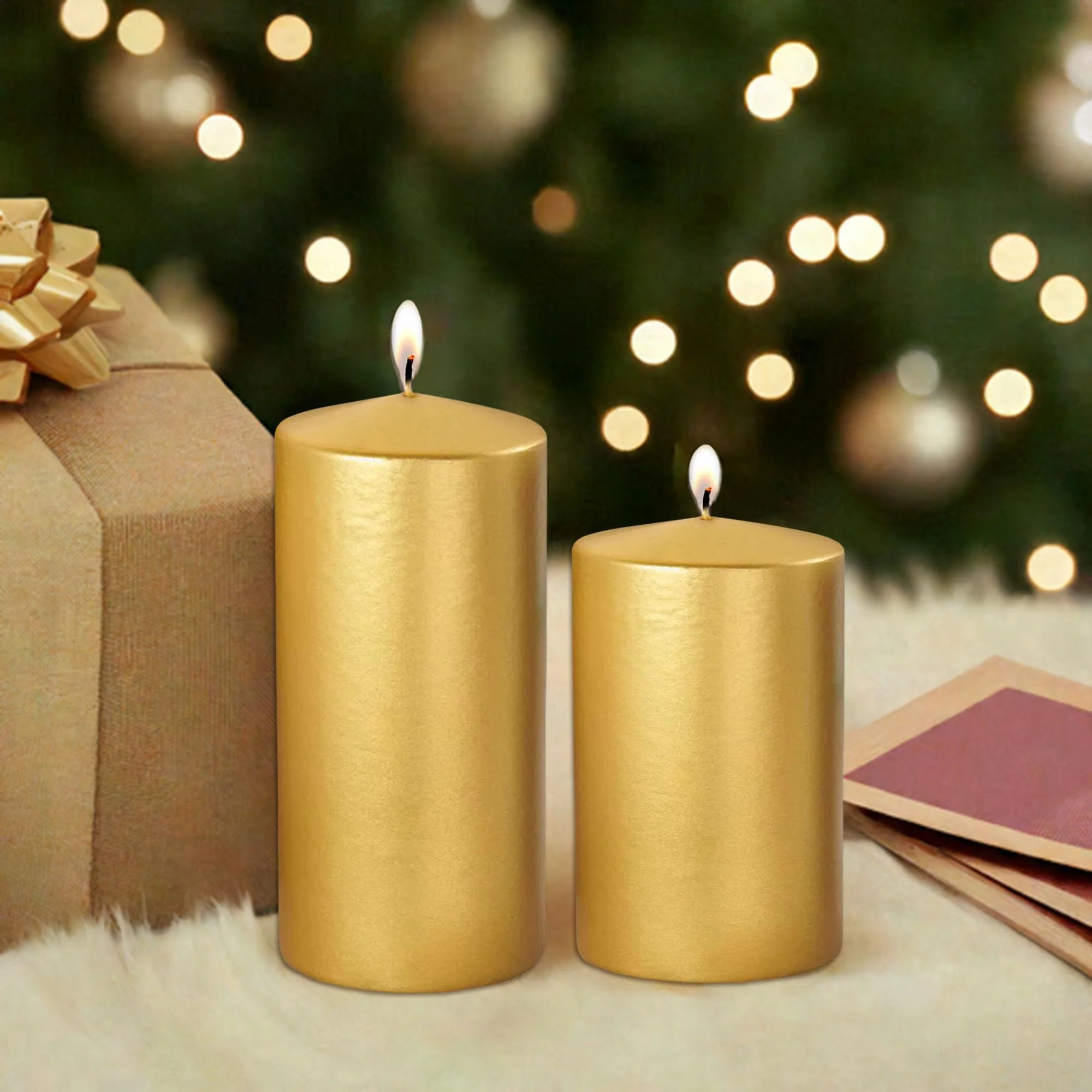 Golden Candles Set for Gifting - Image 3