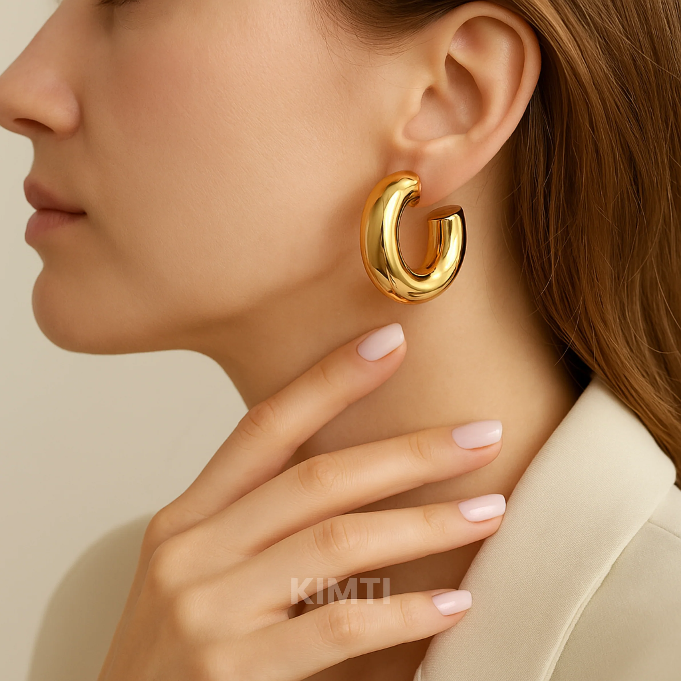 Golden Hoop Earring — Buy Any 5 for Rs. 599 - Image 2