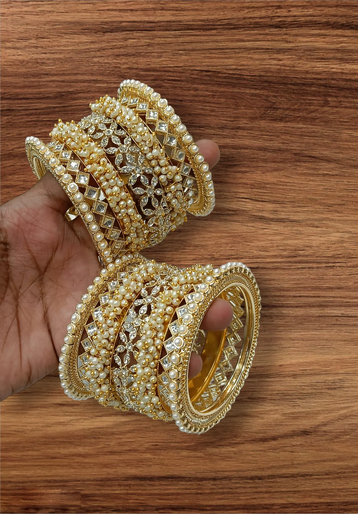 Golden kundan sets