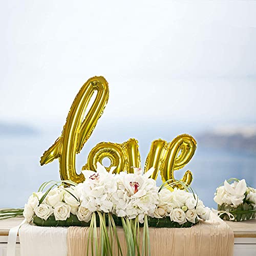 Golden Love Alphabet Foil Balloon - Image 3