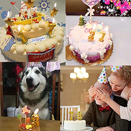 Golden Numerical No. 1 Birthday Candles - Image 3