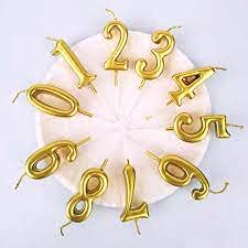 Golden Numerical No. 1 Birthday Candles - Image 4