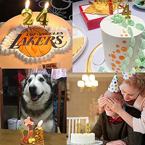 Golden Numerical No. 3 Birthday Candles - Image 4