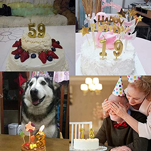 Golden Numerical No. 9 Birthday Candles - Image 3
