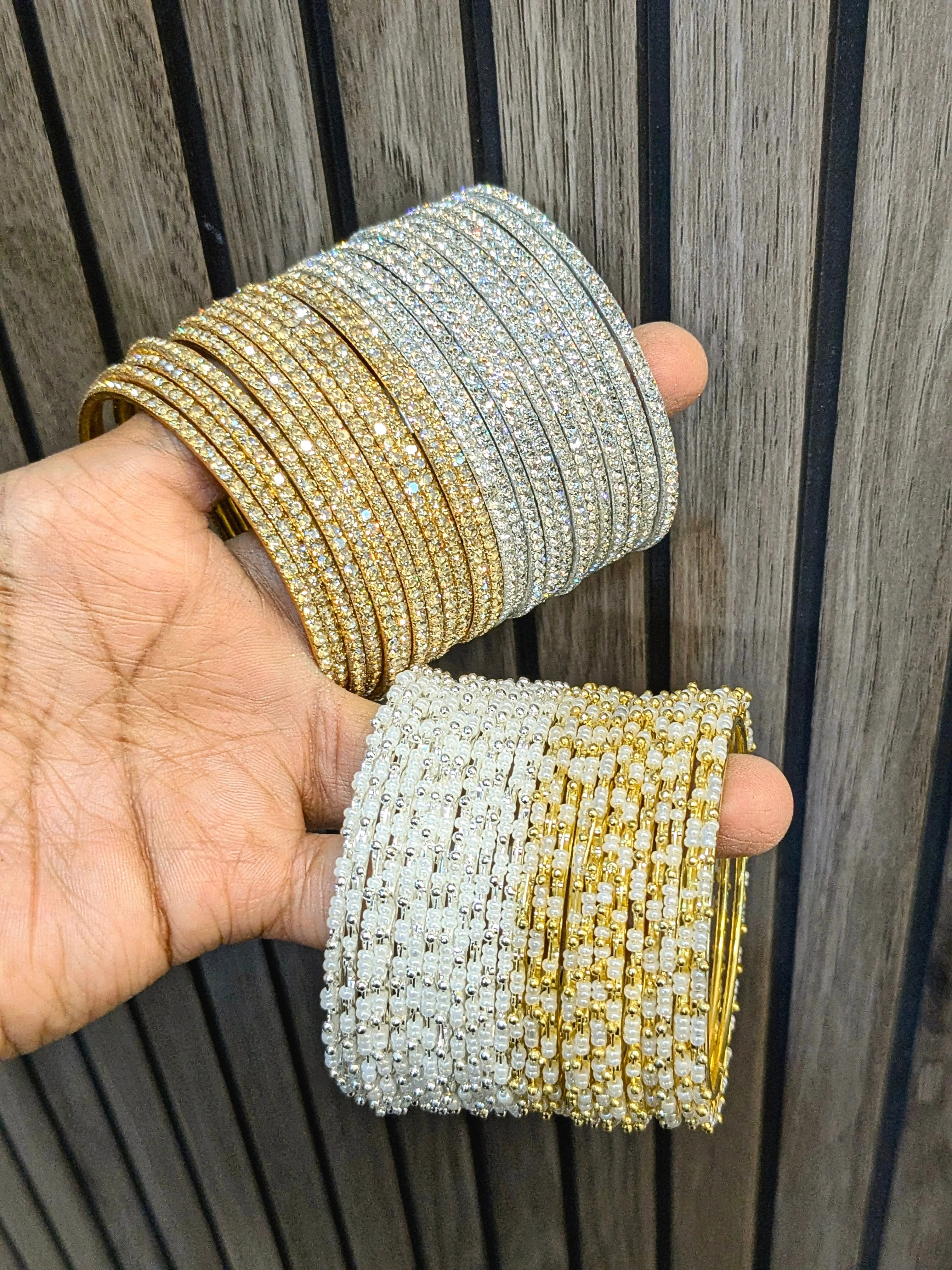 GOLDEN SILVER BANGLES COMBO - Image 2