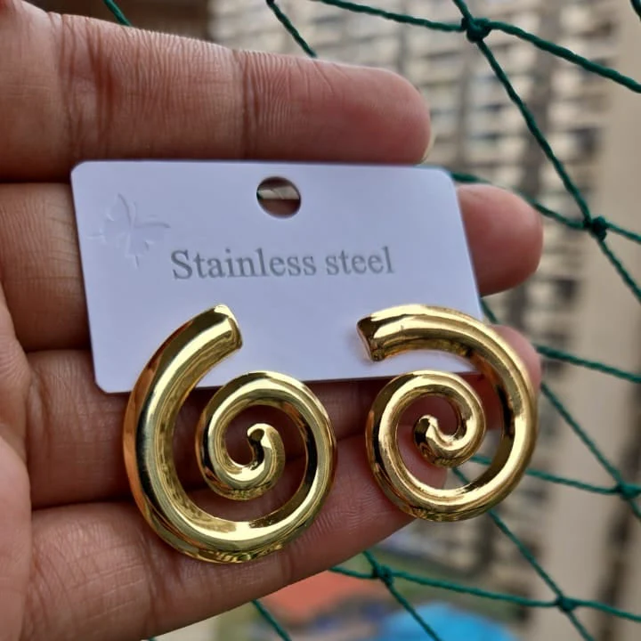 Golden Spiral Studs - Image 4