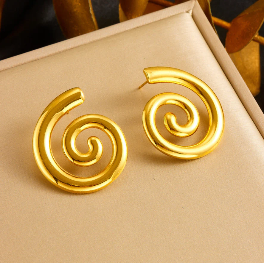 Golden Spiral Studs - Image 8