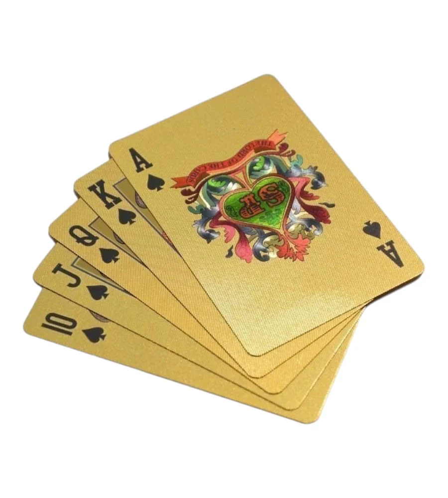 GoldFlex: Waterproof Gold Playing Cards with Flexible PVC Design for Poker, Party Games & Durable Play - Image 2