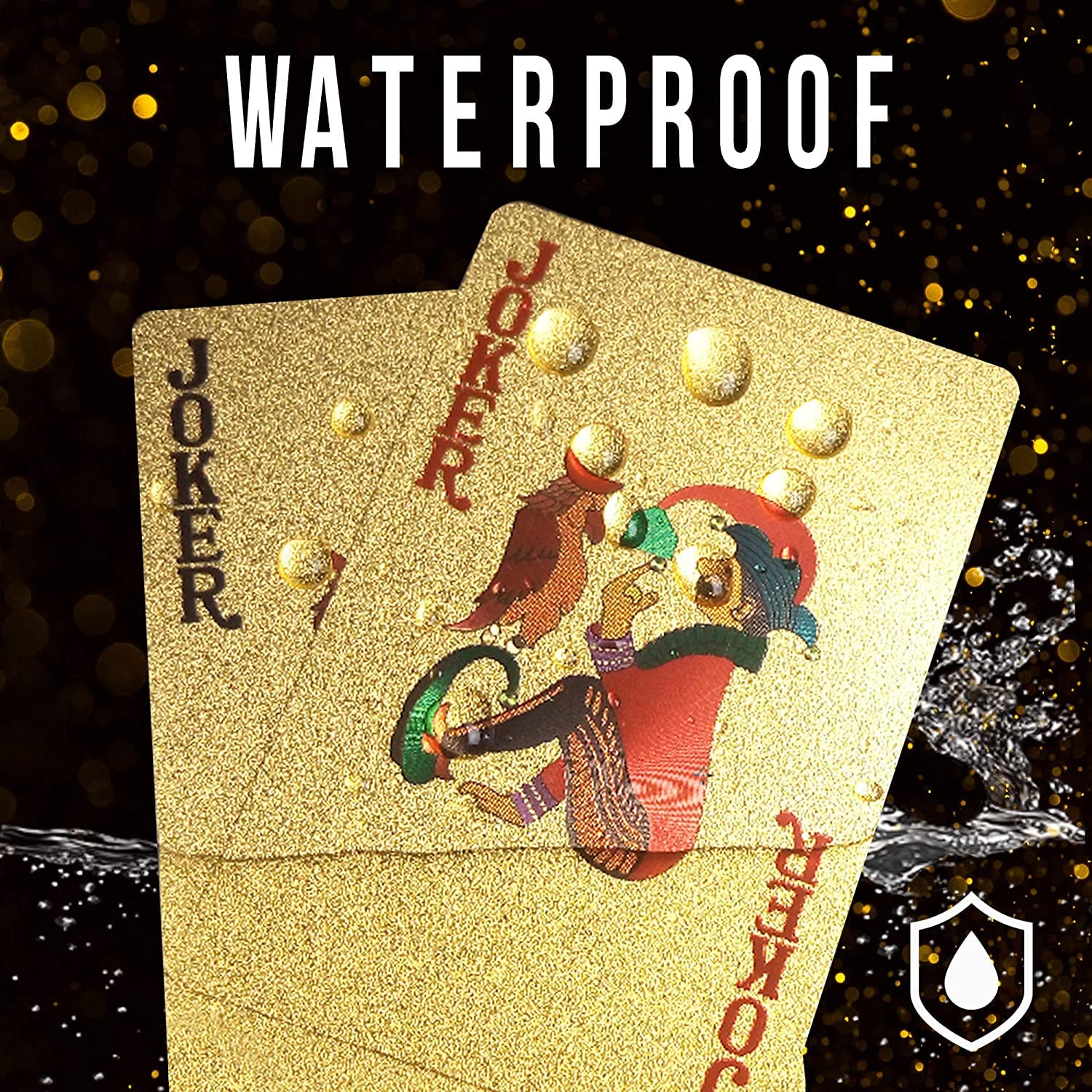 GoldFlex: Waterproof Gold Playing Cards with Flexible PVC Design for Poker, Party Games & Durable Play - Image 4