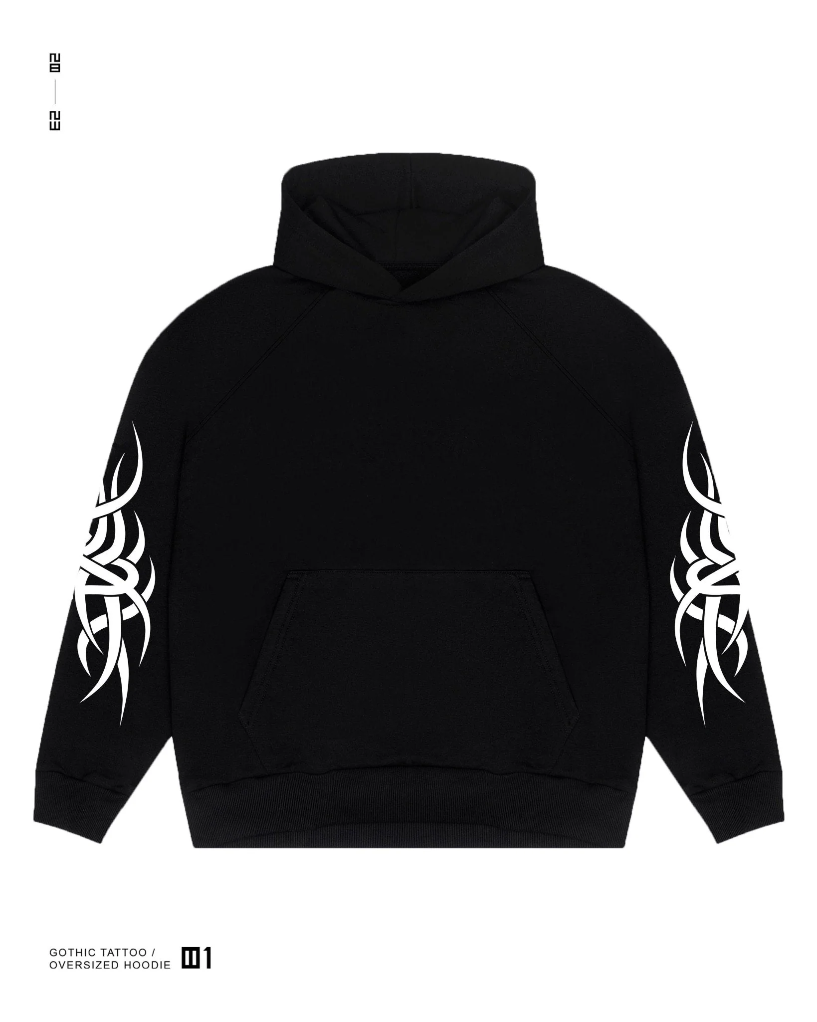 Gothic Tattoo / Oversized Hoodie - Image 6