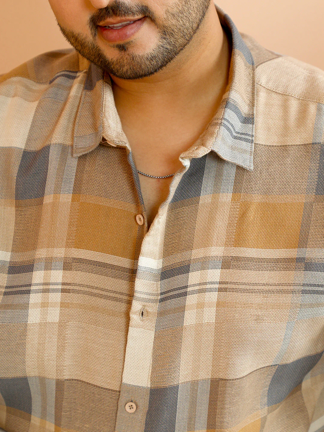 Gradient-Plaid Shirt - Image 7