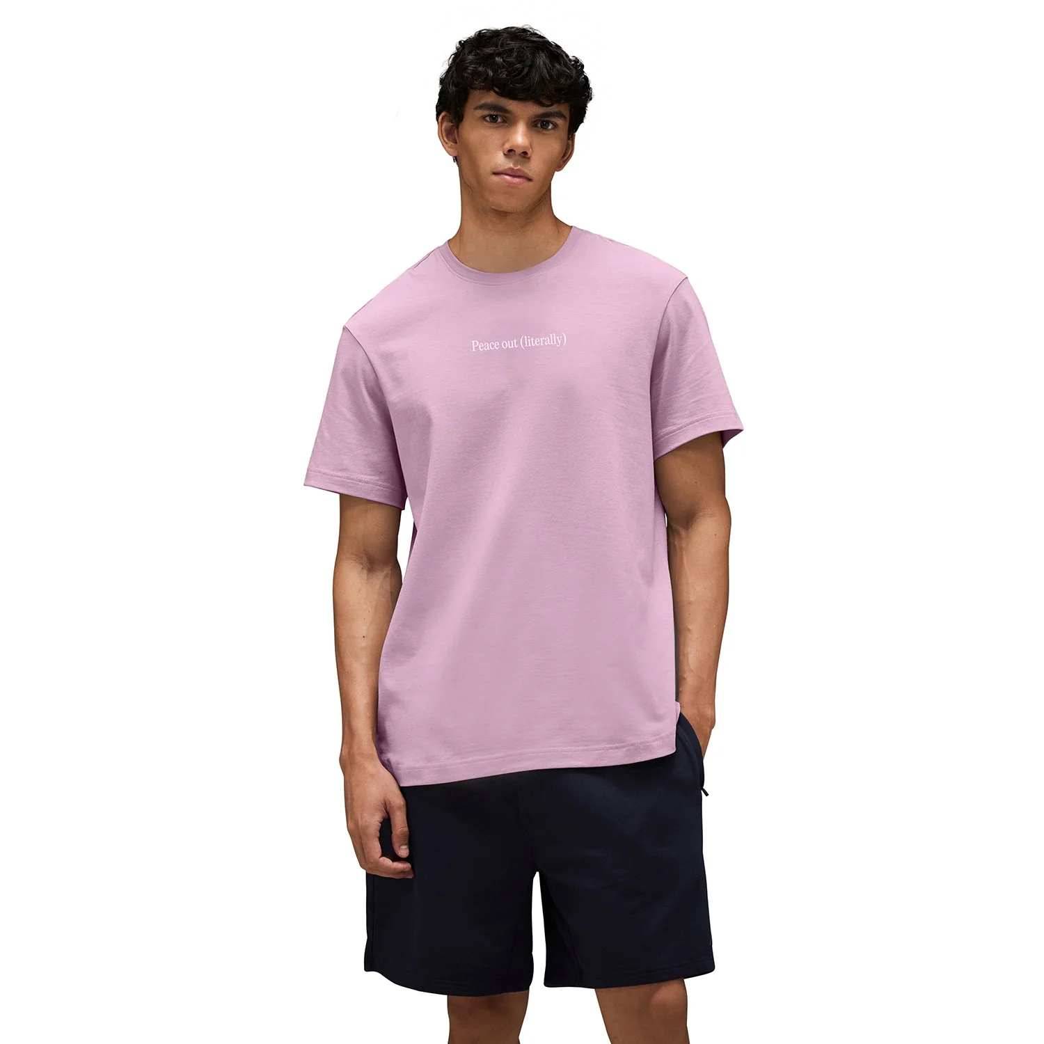 Graphic Tee Unisex Soft Pink- Peace Out - Image 13