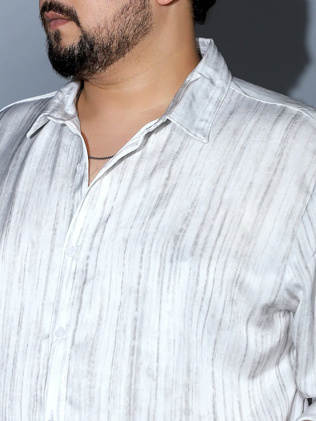 Grazed-Imprint Textured Shirt - Image 7