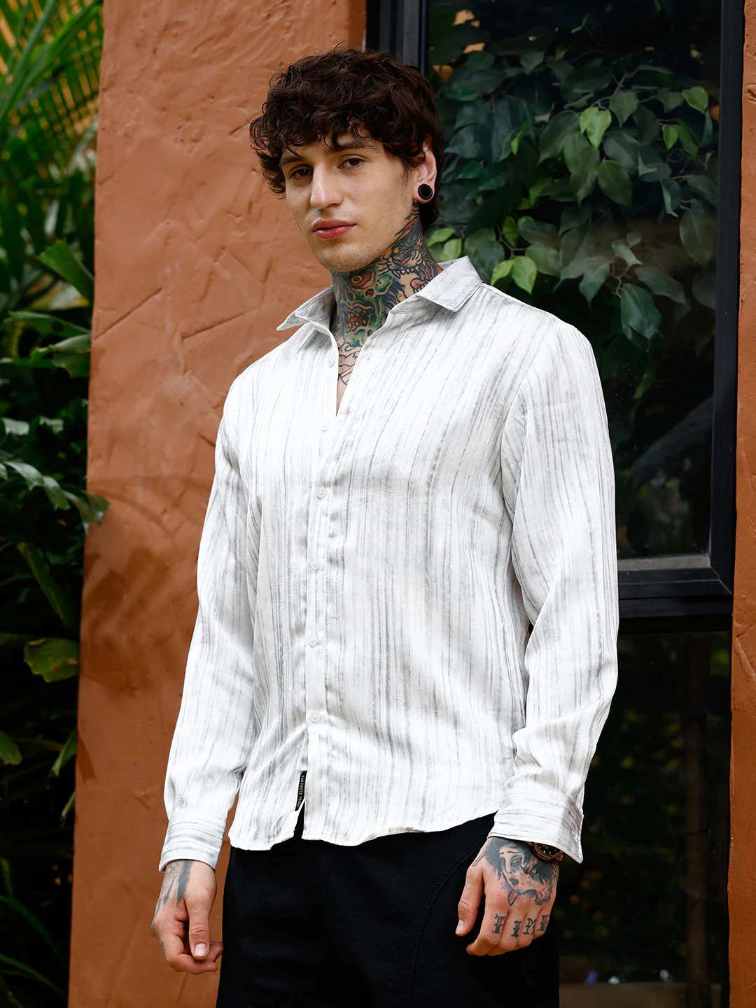 Grazed-Textured Shirt - Image 3