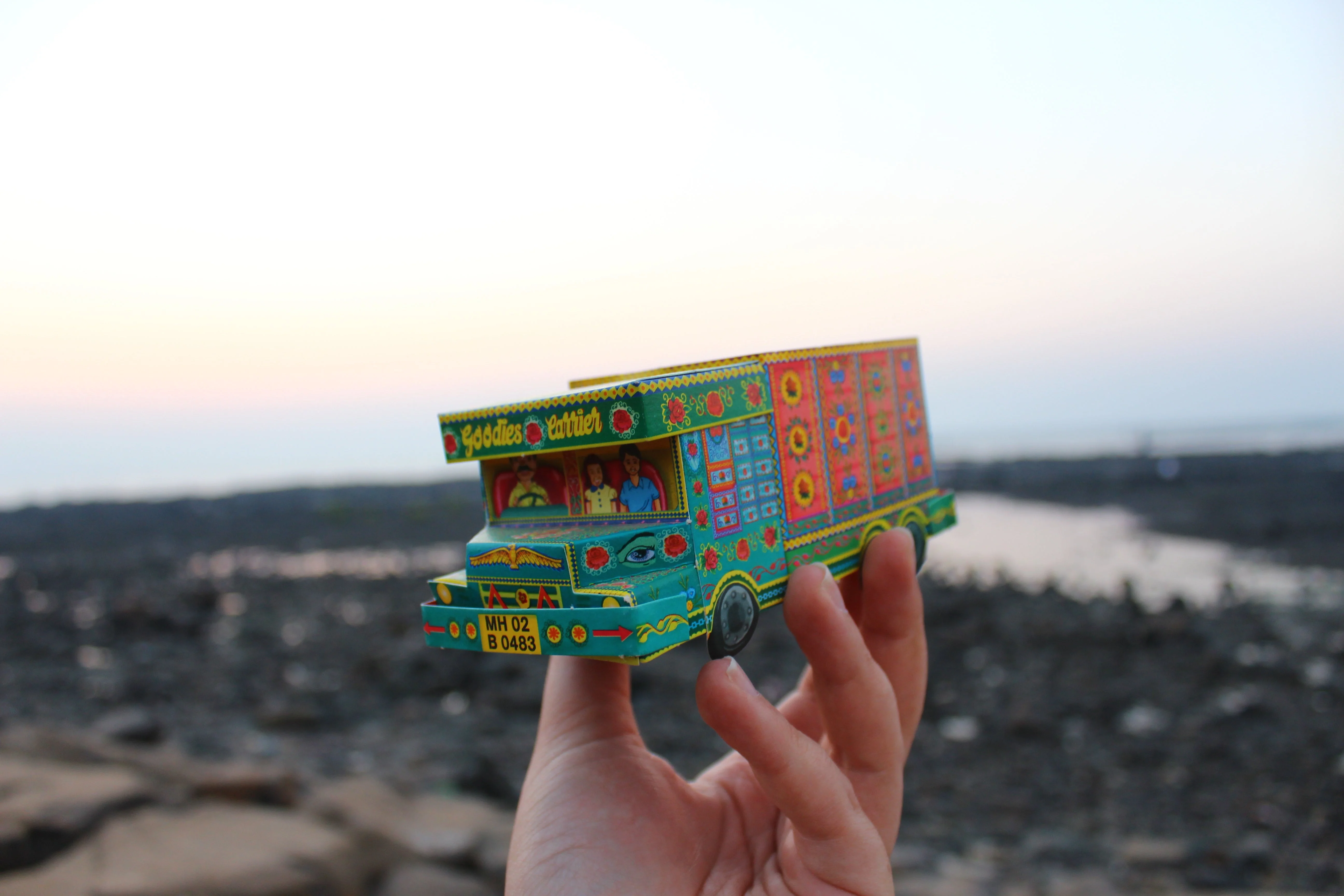 Green ‘Goodies Carrier’ Truck container DIY Paper Craft Kit - Image 8
