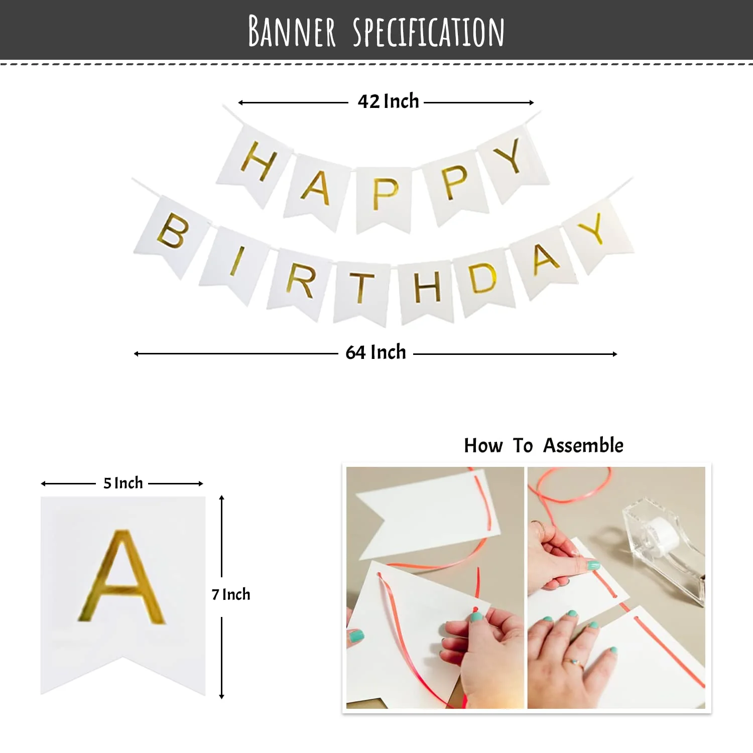 Grey and Peach balloons birthday decoration items for girls - Image 5