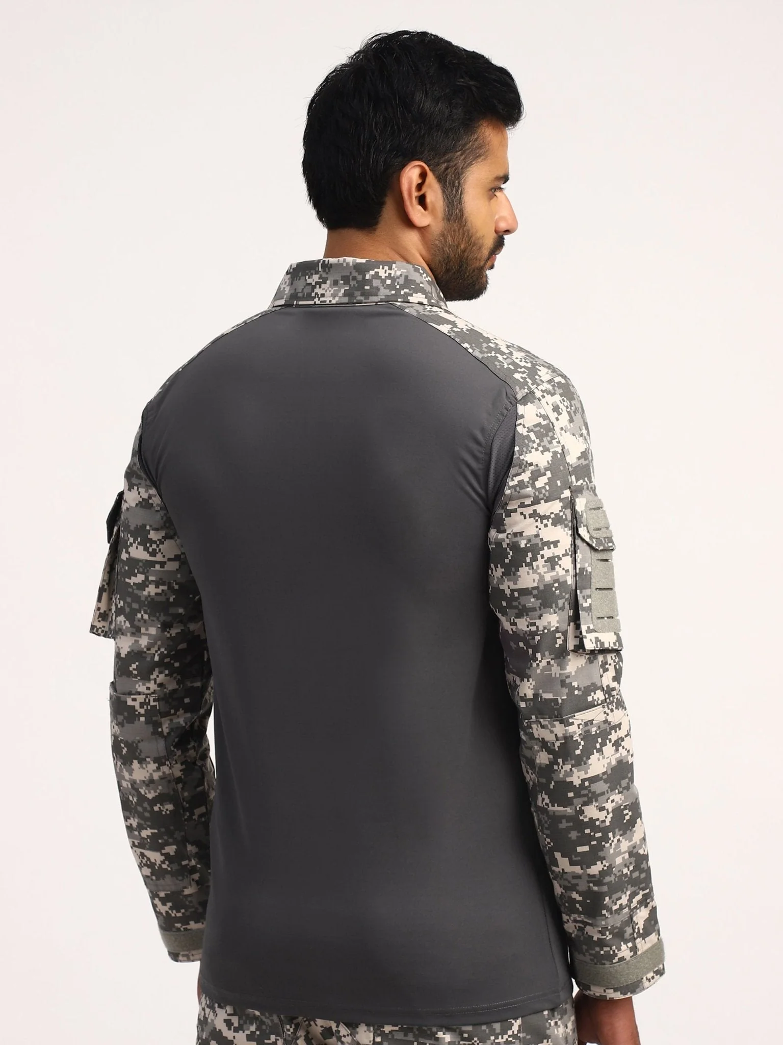 Grey Digital Full Sleeves Tactical T-Shirt - Image 2