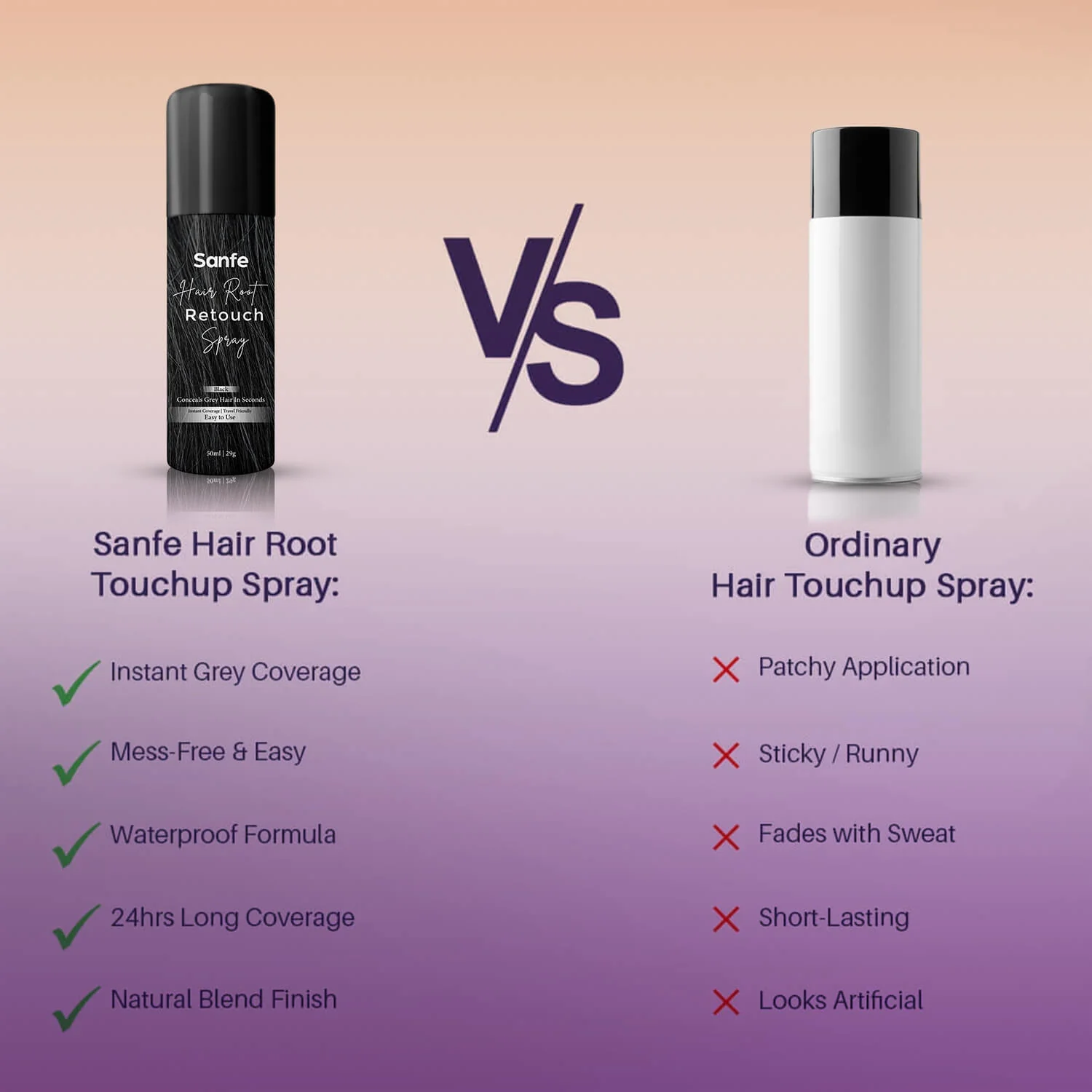 Grey to Black Instant Touch-Up Spray - Image 7