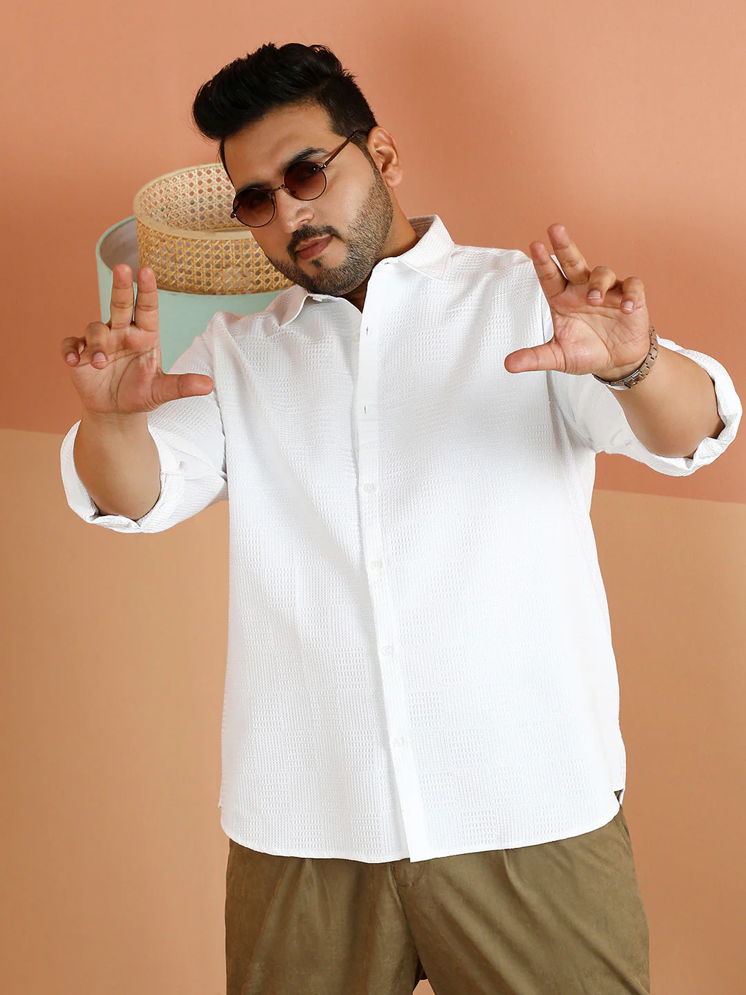 Grid-Block Tactile Shirt - Image 79