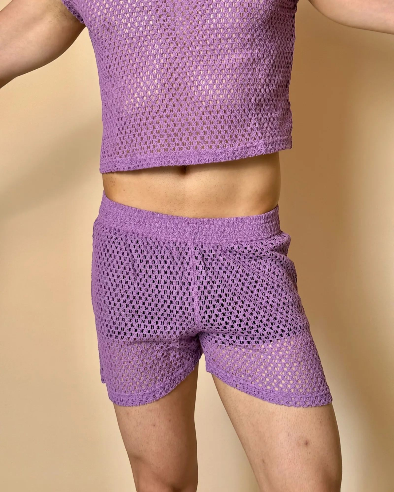 GridLoom Shorts /Lavender - Image 3