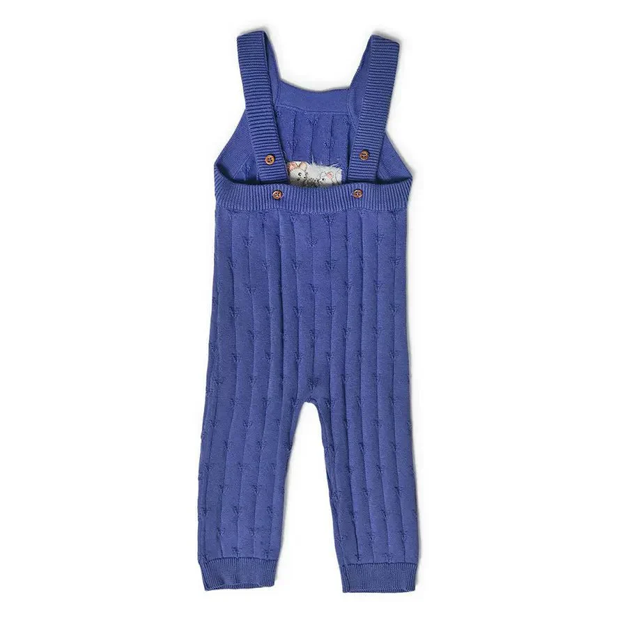 Grow Kind Peri Knitted Baby Dungaree Set - Image 3