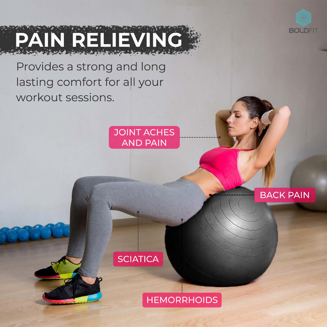 Gym Ball with Pump - 55 cm - Image 12