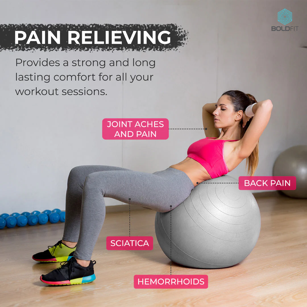 Gym Ball with Pump - 55 cm - Image 2