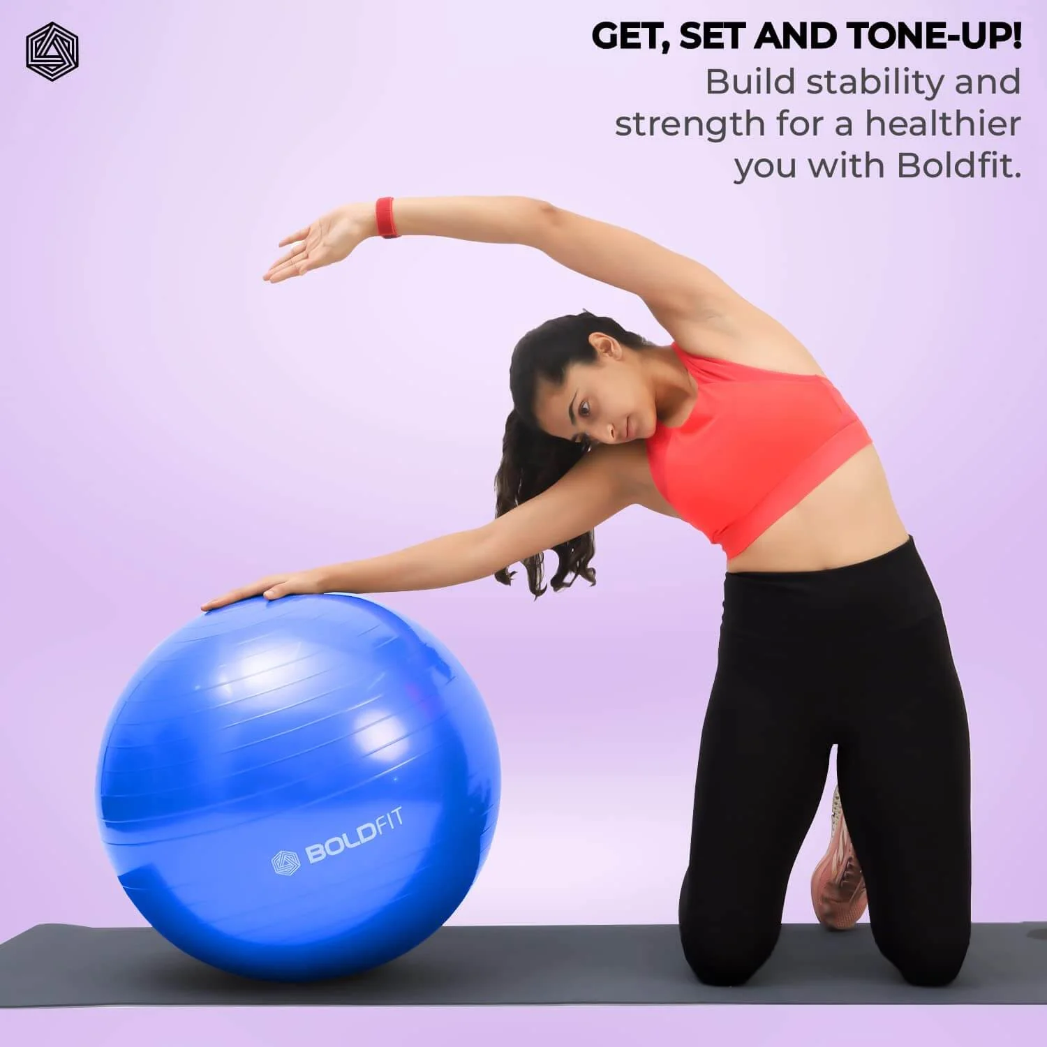 Gym Ball with Pump - 65 cm - Image 18