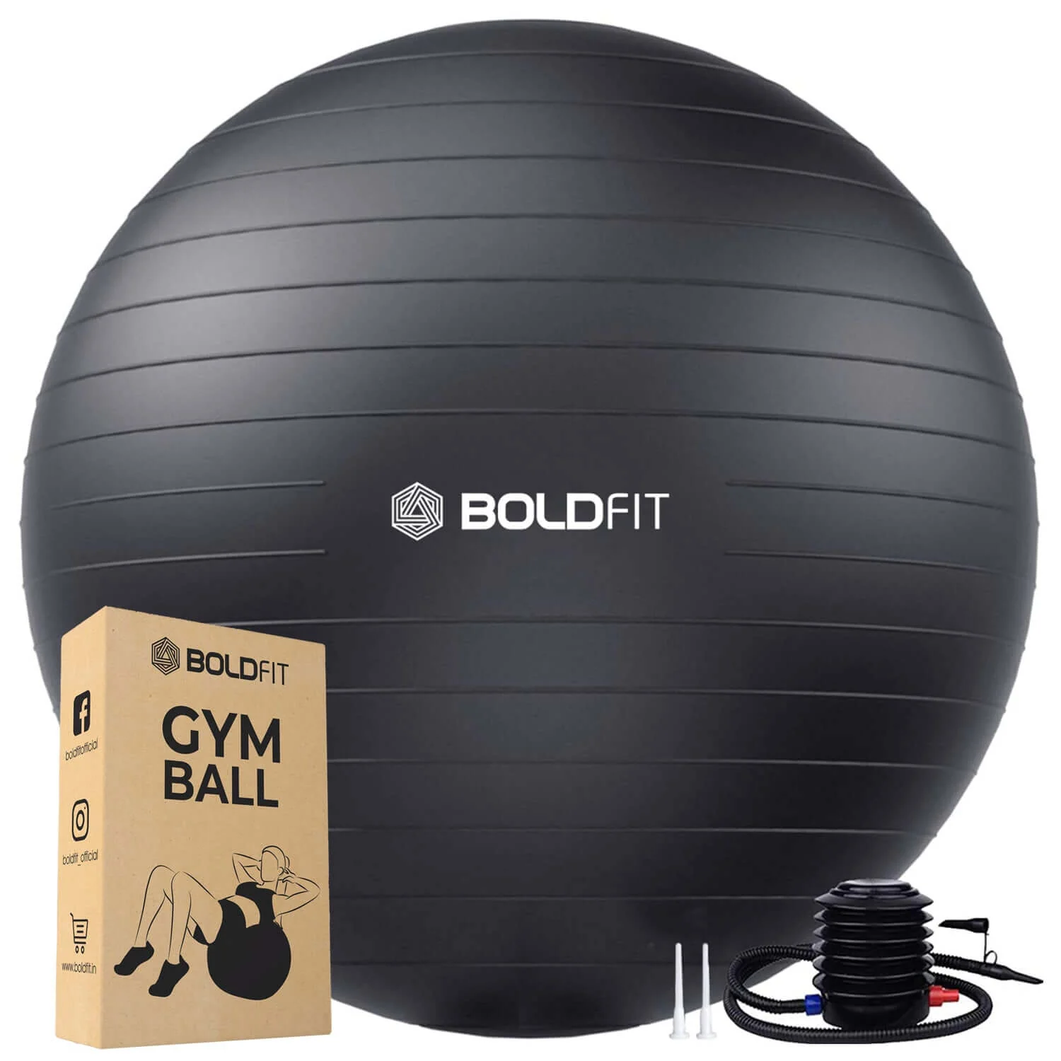 Gym Ball with Pump - 65 cm - Image 8