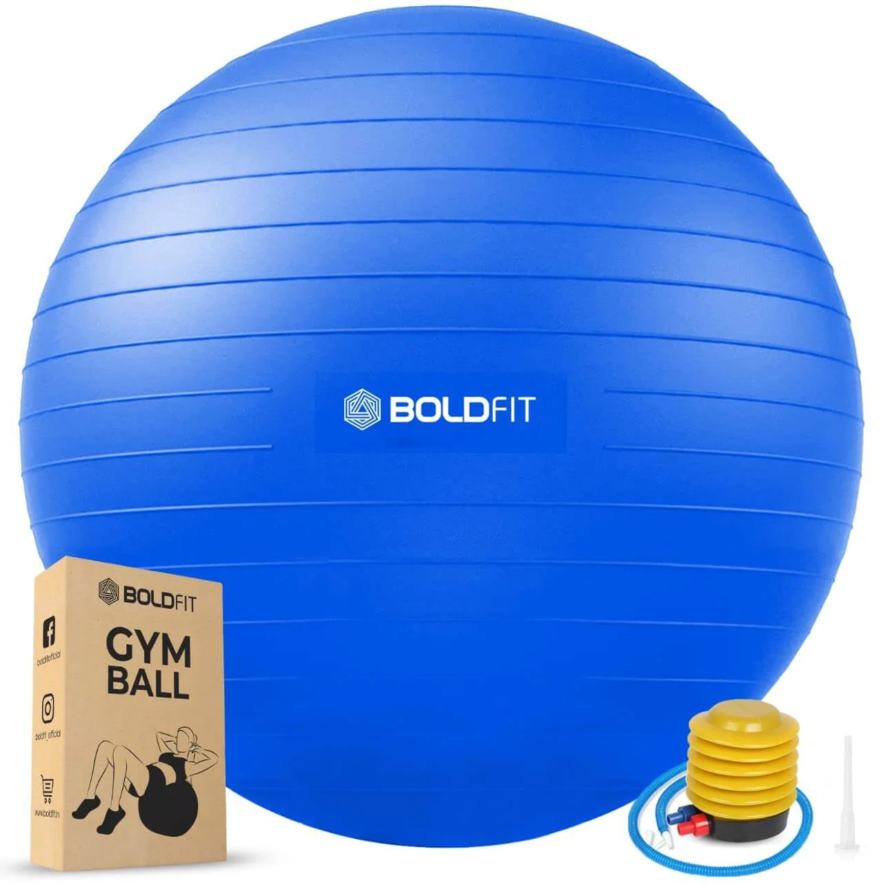 Gym Ball with Pump - 75 cm - Image 14
