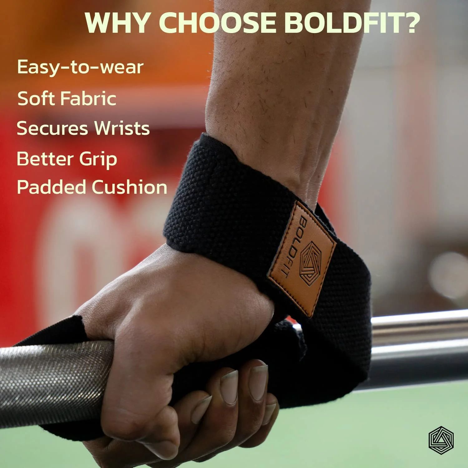 Gym Powerlifting Straps - Pair of 1 - Image 6