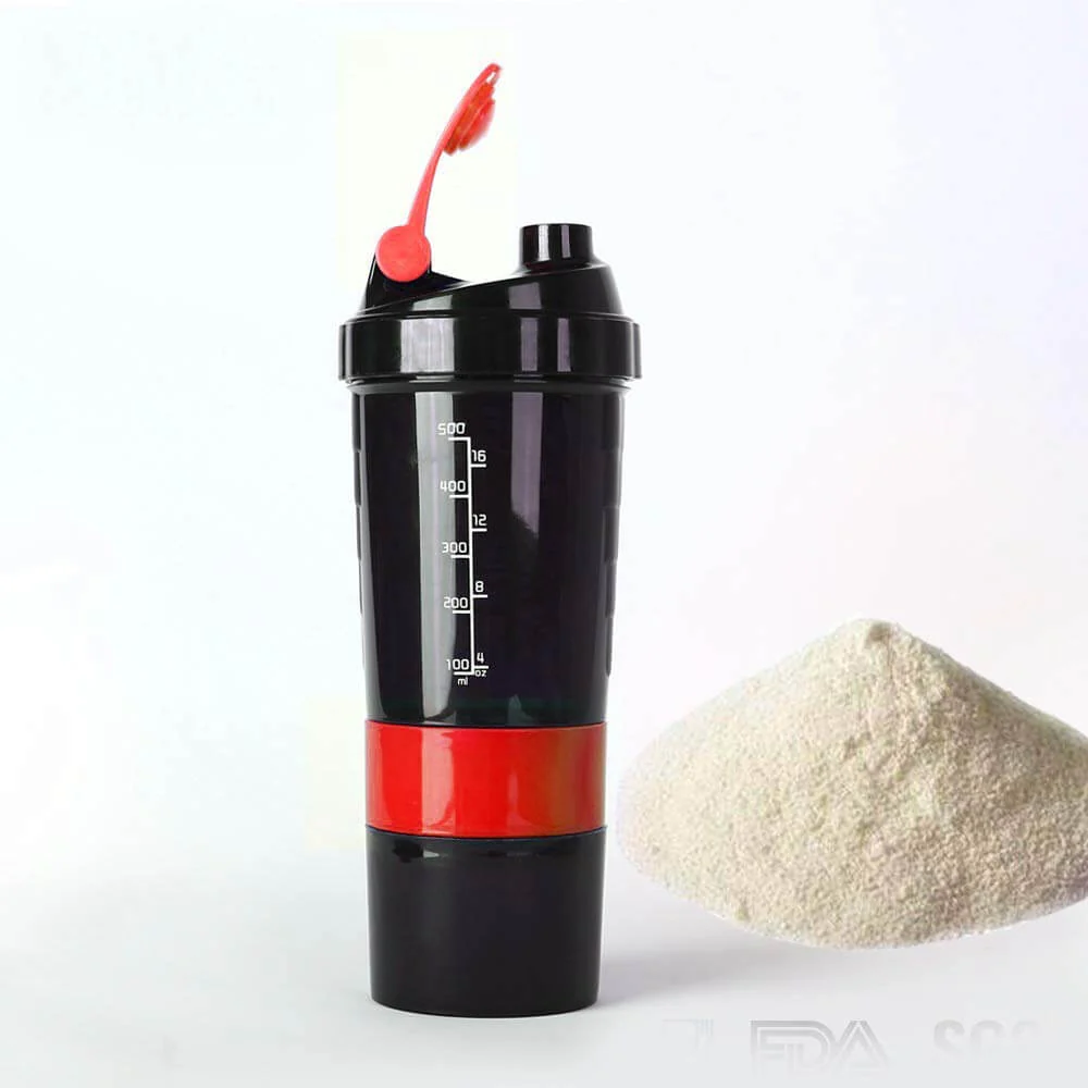 Gym Spider Shaker Bottle 500ml with Extra Compartment - Image 10