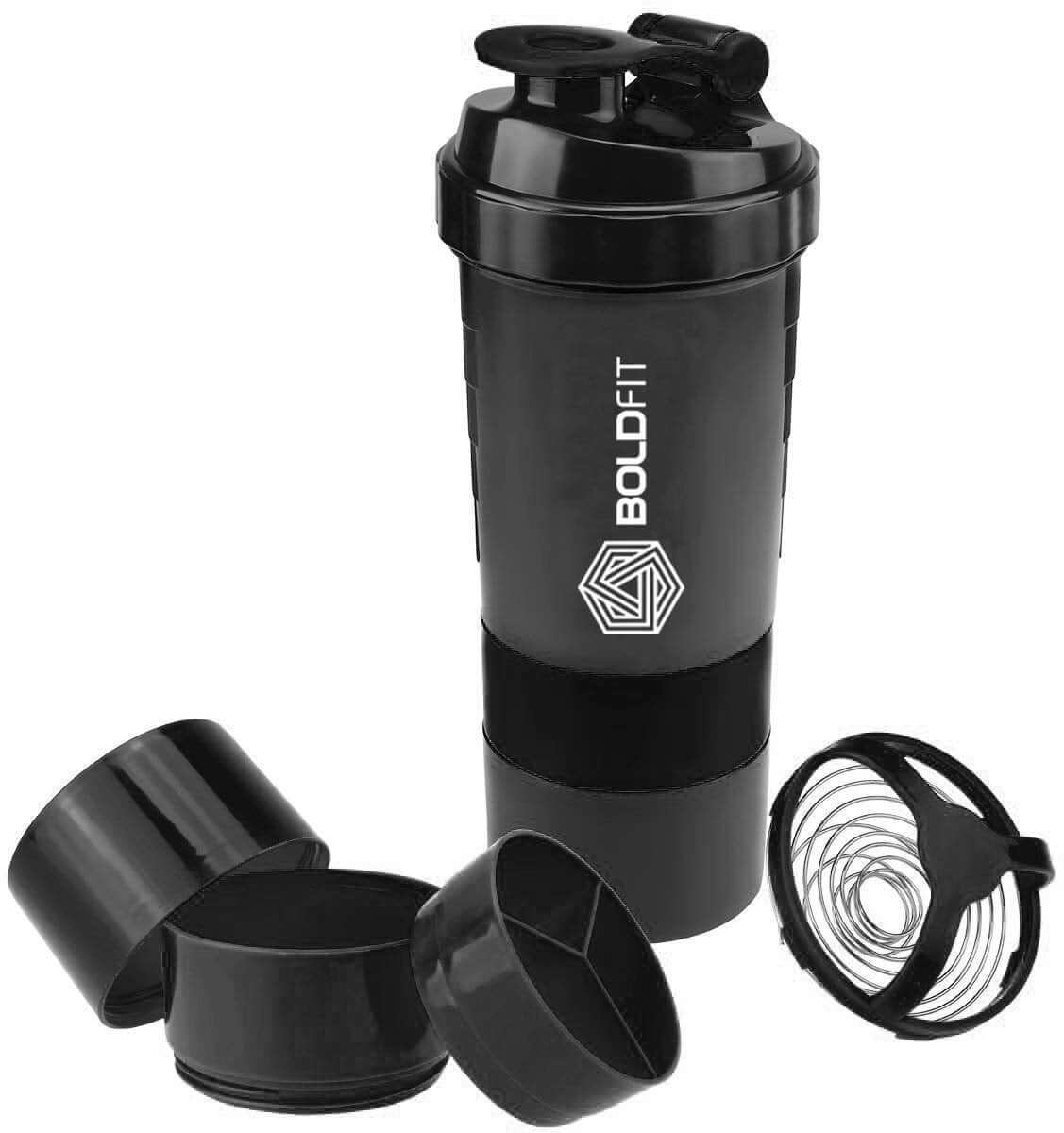 Gym Spider Shaker Bottle 500ml with Extra Compartment - Image 2