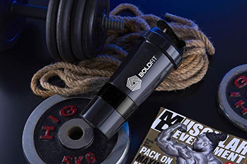 Gym Spider Shaker Bottle 500ml with Extra Compartment - Image 3
