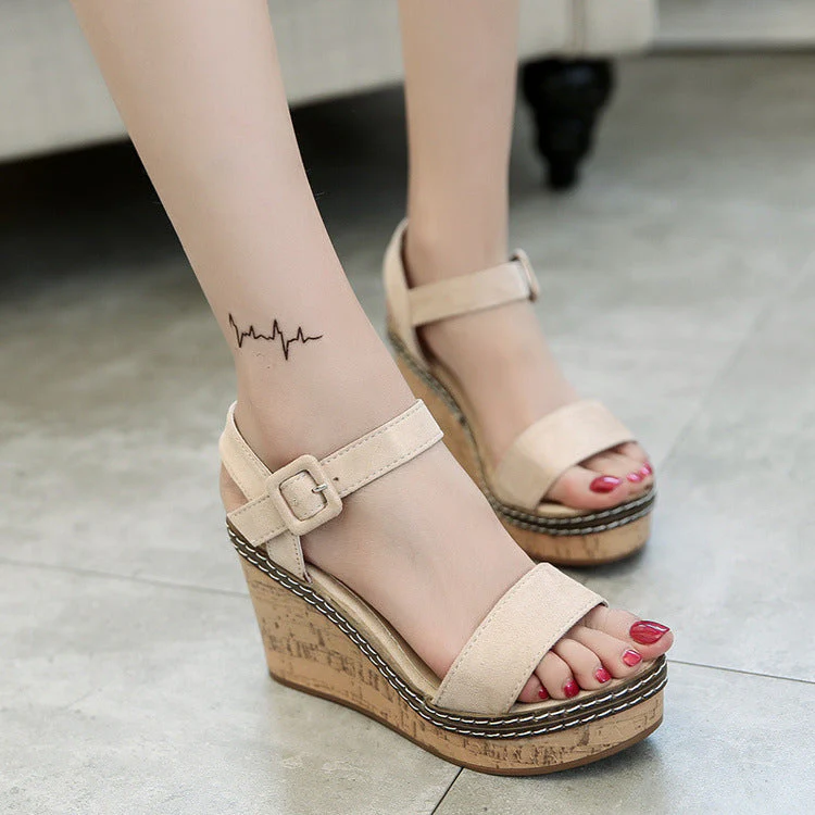 Hailey Open Toe Wedges - Image 3