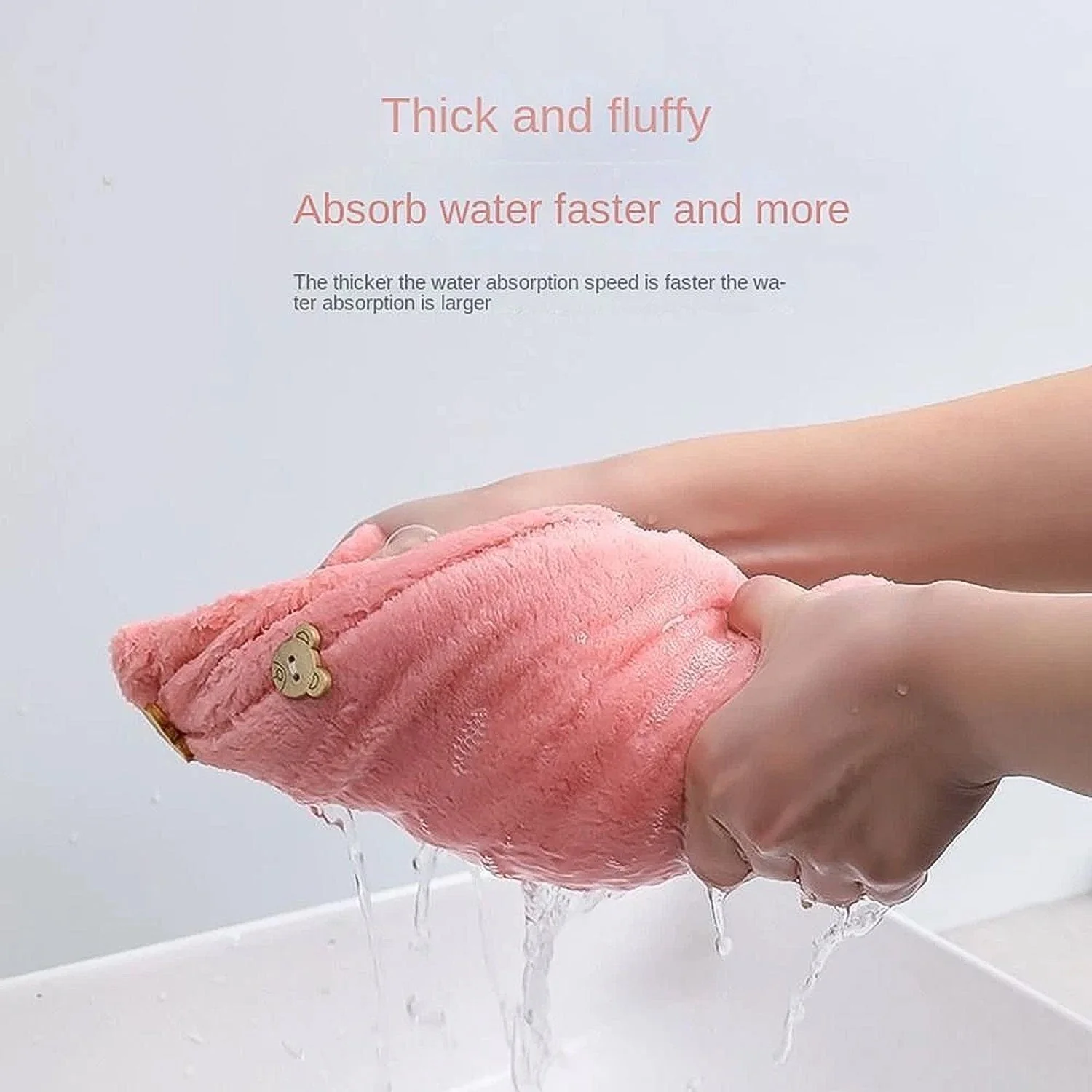 Hair Drying Magic Hair Cap Towel Wrap for Women Bath Towels (1 pc), Hair accessories - Image 4