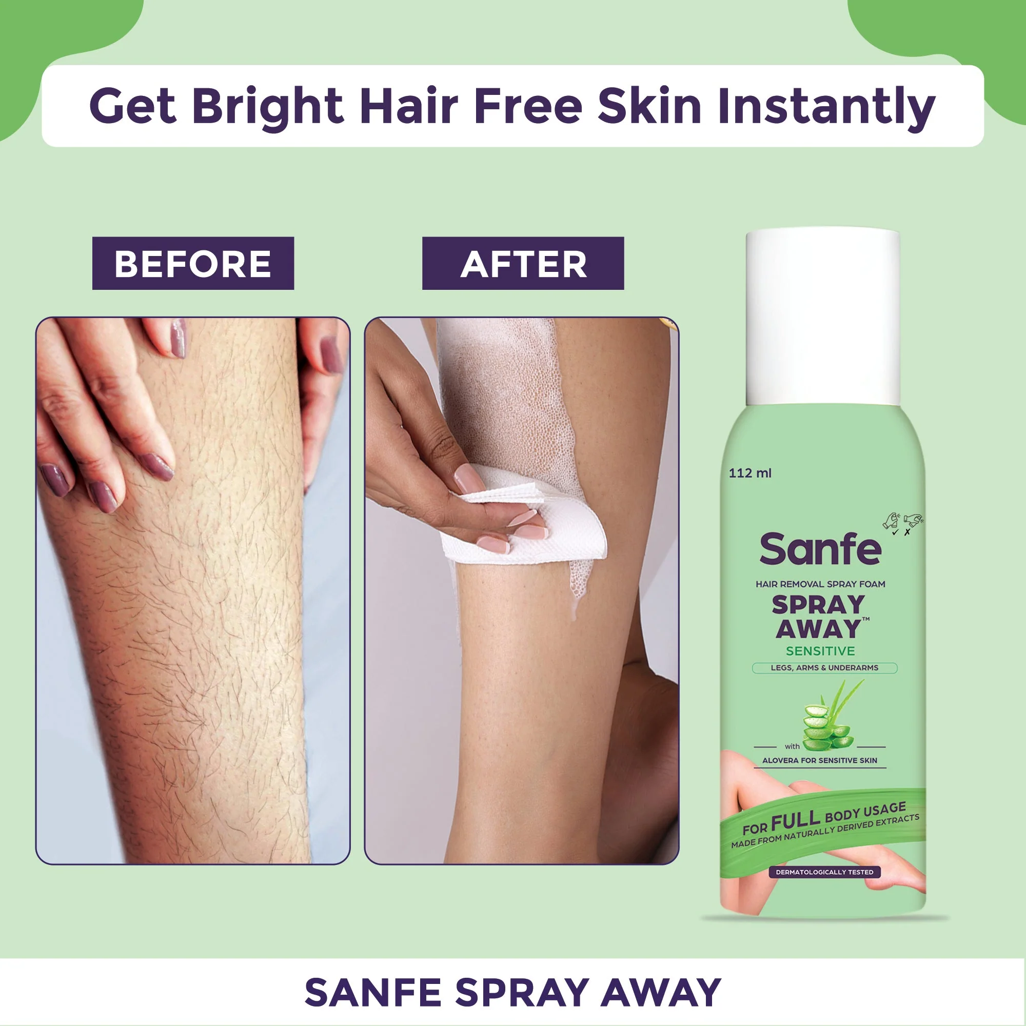 Hair Removal Spray for Bikini Area, Prevent Ingrown Hairs, Reduce Razor Bumps, Soothe Irritation - 112ml - Image 5