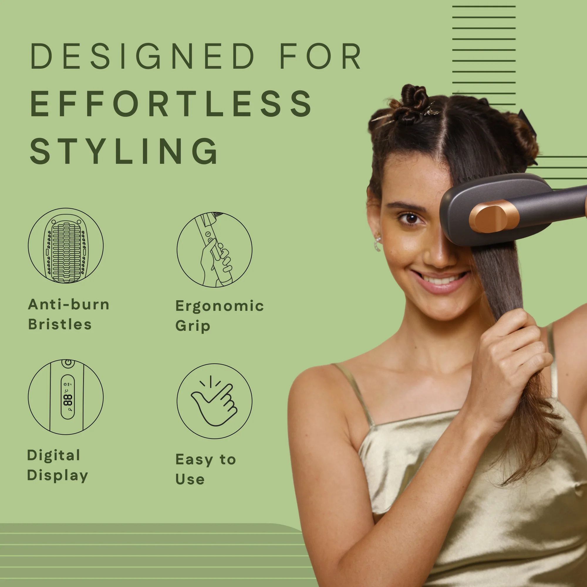 Hair Straightening Brush - Image 4