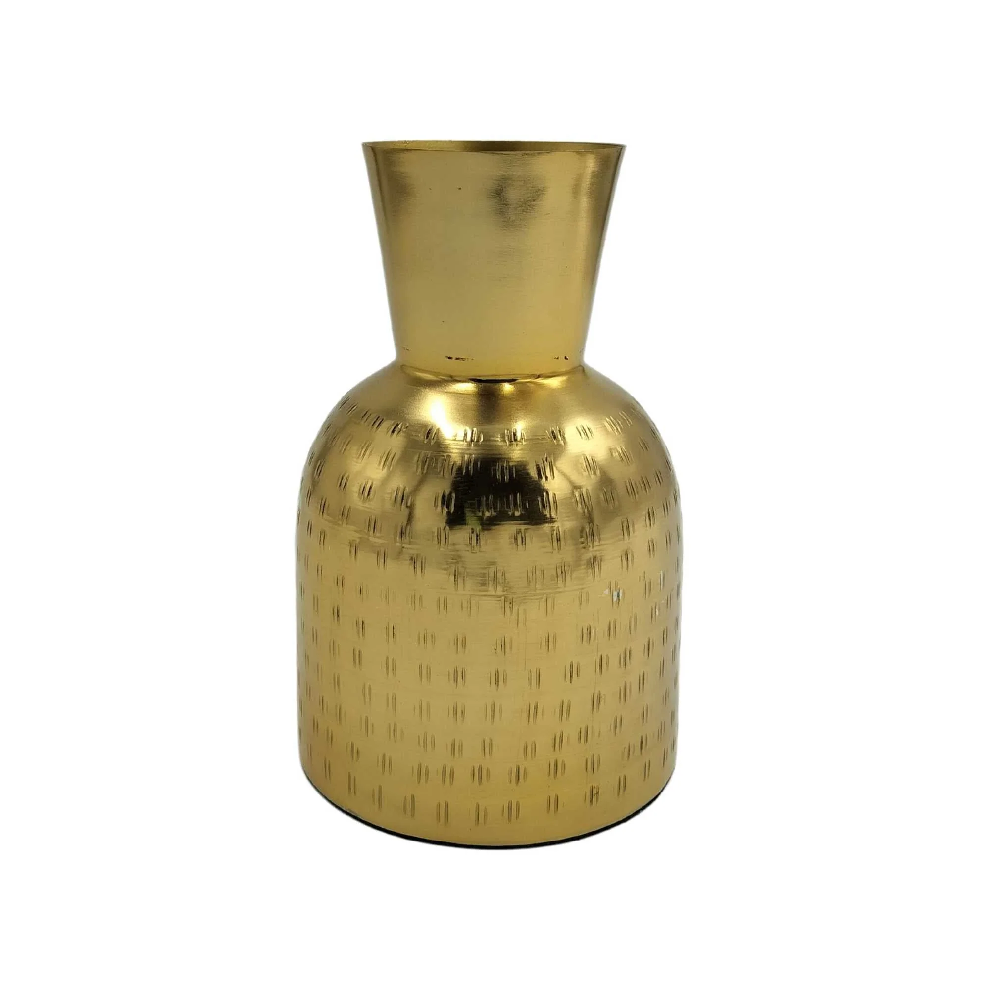 Hammered Metal Jar Vase - Image 13