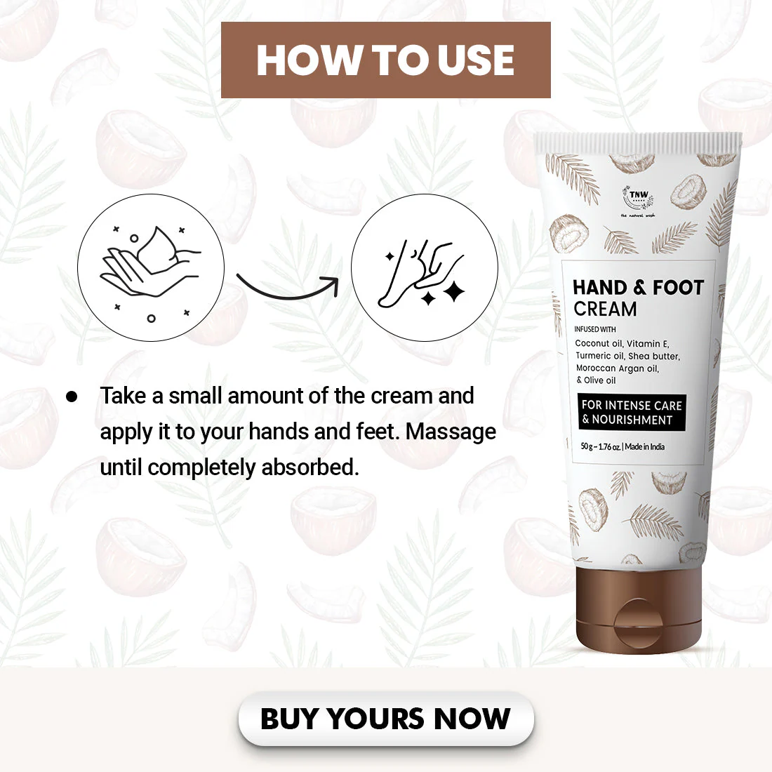 Hand and Foot Cream for Nourished Hand & Feet  ( Non-Sticky and Quick Absorbing ) @ 1 (Exclusive) - Image 3