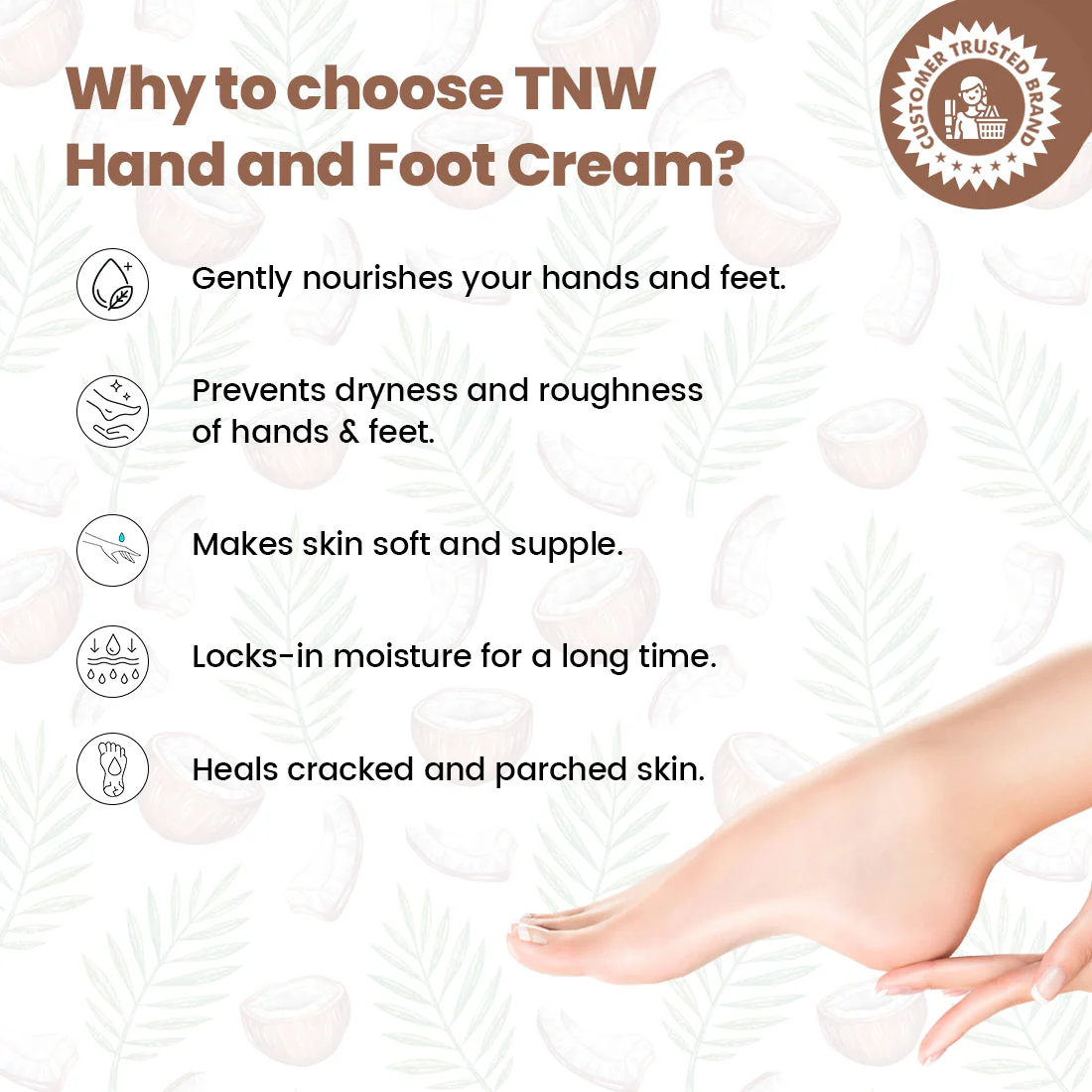Hand And Foot Cream For Nourished Hand & Feet ( Non-Sticky And Quick Absorbing ) - Image 7