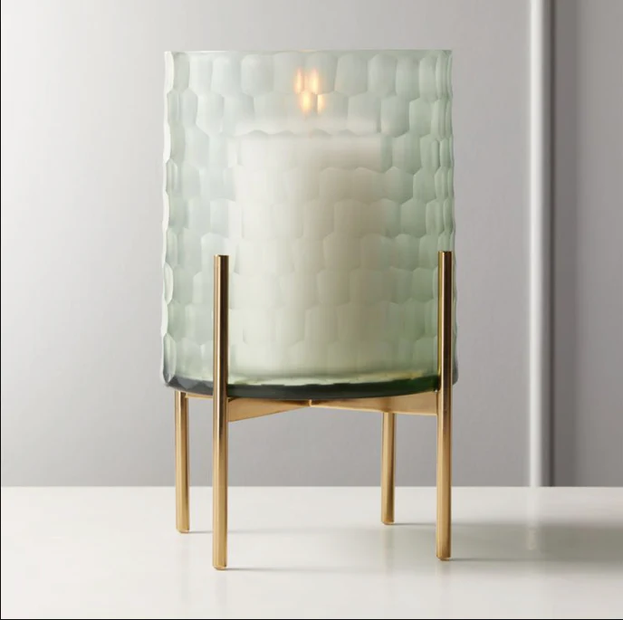 Handcut Glass Cylinder Stand - Image 2