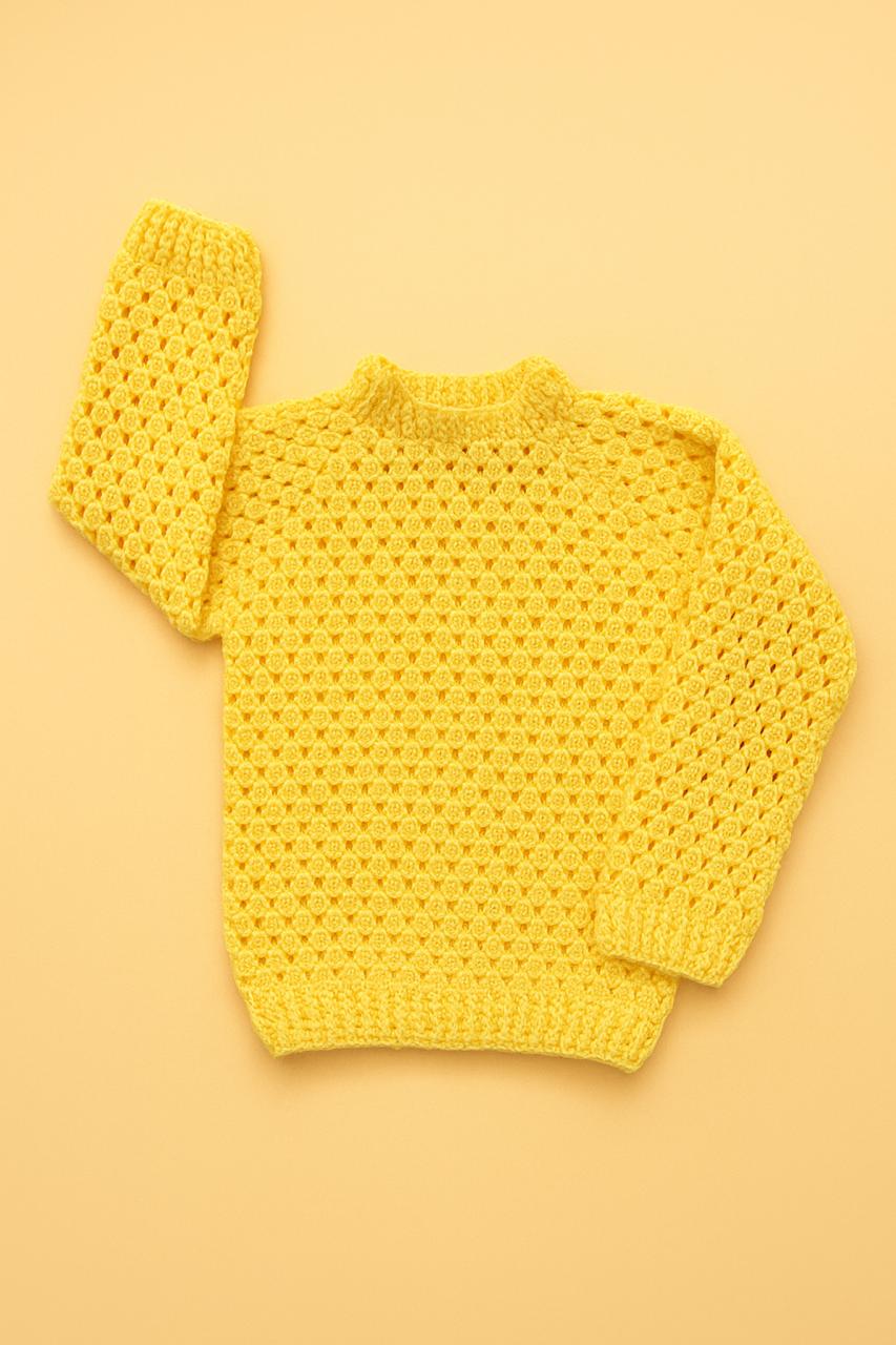 Handmade Crochet Sweater for Kids - Image 4